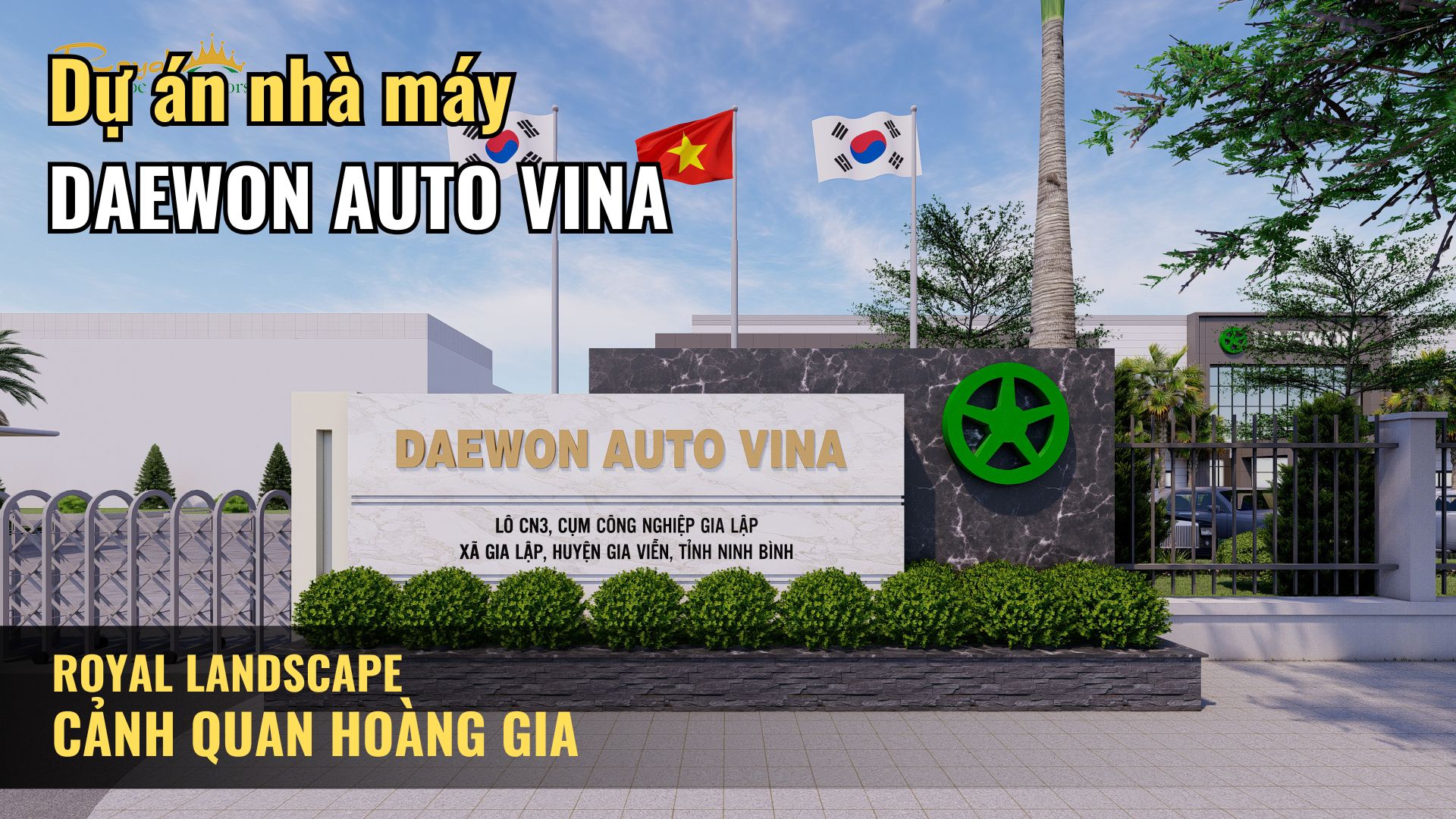 Dự án nhà máy Daewon Auto Vina - Phong cách nhiệt đới 